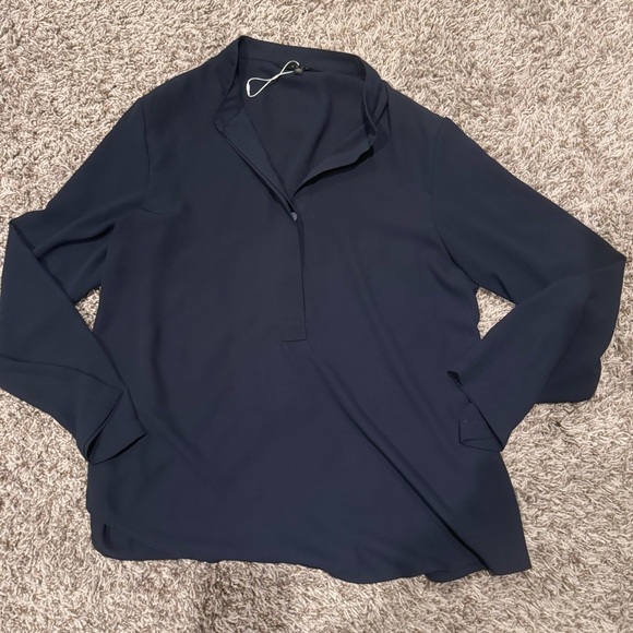 Vici Blue Button Down Polo Shirt - Picture 1 of 3